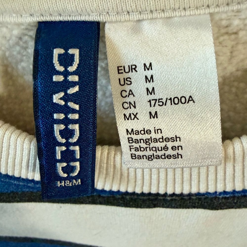 H&M Blue and White Striped Crewneck Sweater - Picture 4 of 6